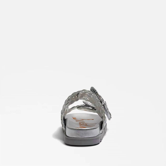 Sam Edelman Sandalo Tiffanie Slide Donna - Avorio Moderno - Suola Imbottita, Fibbia Oversize - Tacco 1 Cm - Taglia 36 EU