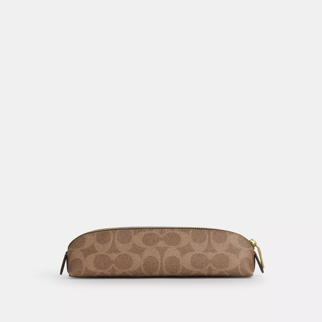 Coach Outlet Pencil Case In Signature Canvas | ShopSimon