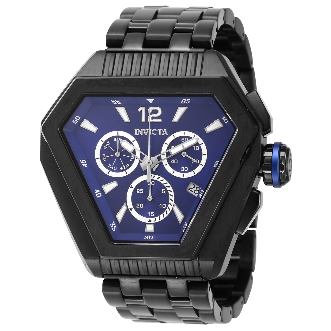 INVICTA 多機能時計 ブラック WR 100M Invicta 50mm Men's Speedway Chronograph Black Dial Yellow