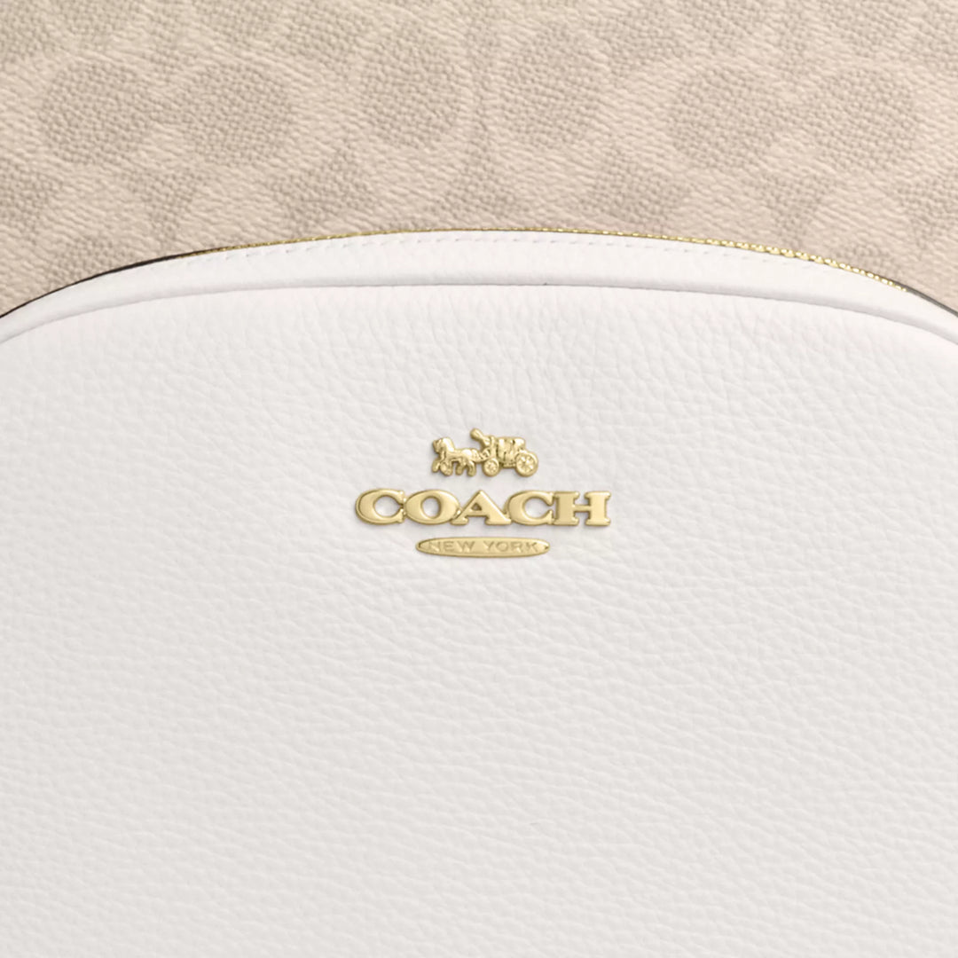 backpack mujer coach Coach Outlet Large Court Backpack In Signature Canvas