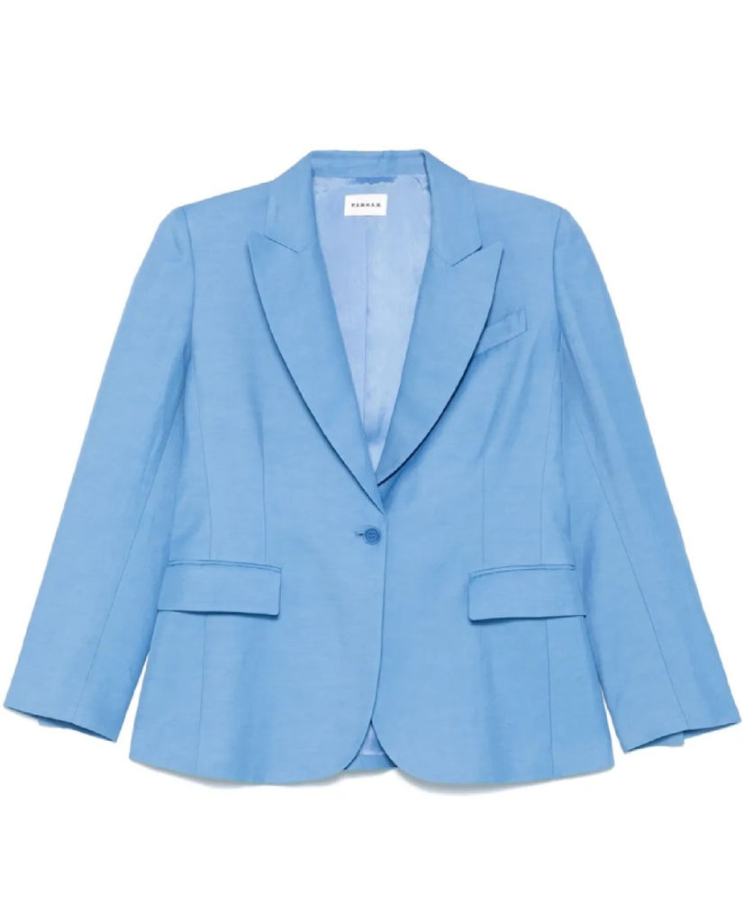 ボトムスその他 P.A.R.O.S.H. Single-Breasted Jacket With Notched Lapel Parosh - Knitted single-breasted blazer Fuchsia - The Corner