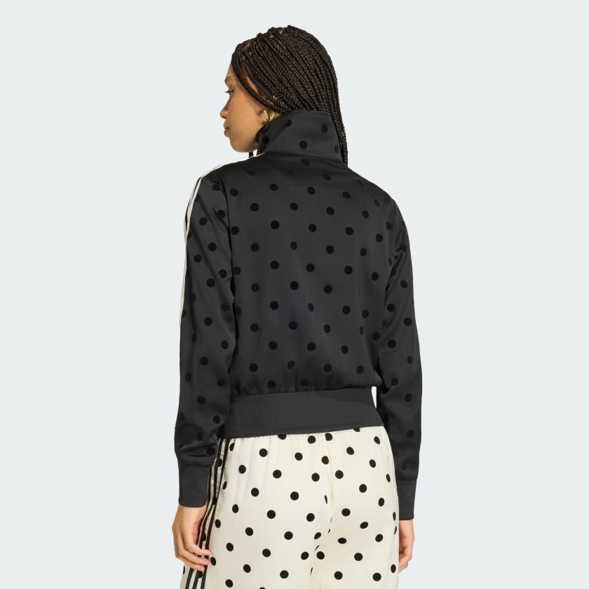 adidas Women's Satin Polka Dots Tt Track Top | ShopSimon
