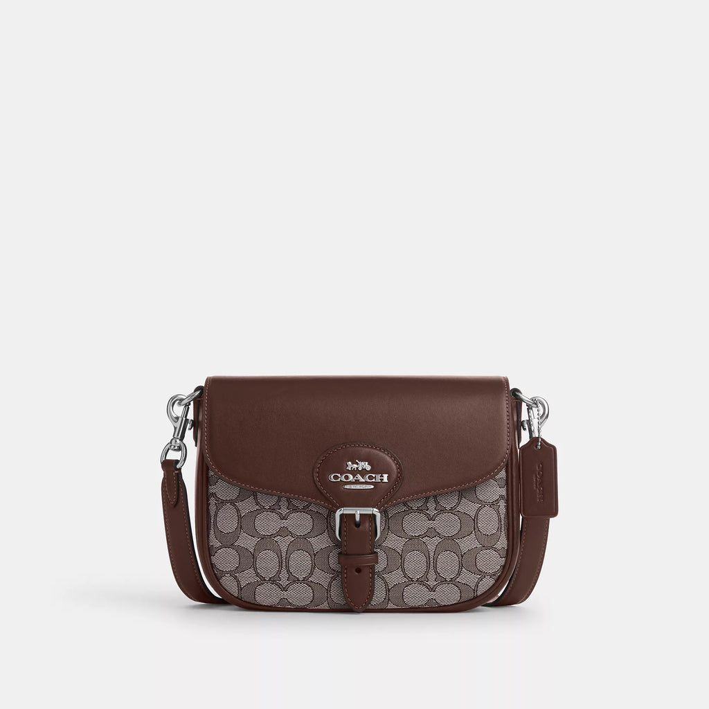 Saddle 20 in signature jacquard sale