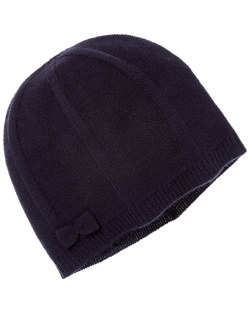 SofiaCashmere Heatset Bow Cashmere Hat  Beanie Sofia Cashmere | Accessories | Sofiacashmere Heatset Bow  main image 3