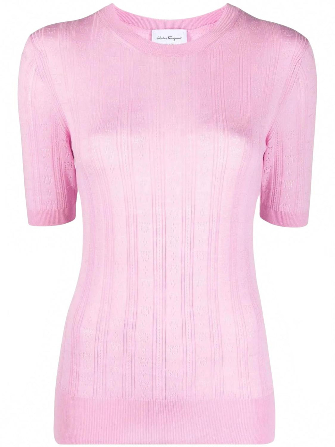 トップス salvatoreFerragamo Salvatore Ferragamo Women's Gancini Patterned Top In Pink | ShopSimon