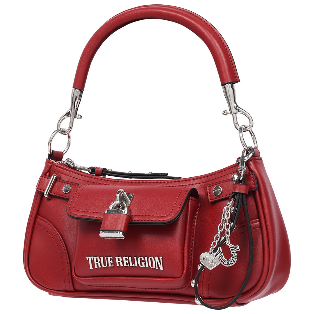 True Religion Moto Shoulder Bag With Lock Pocket Charm