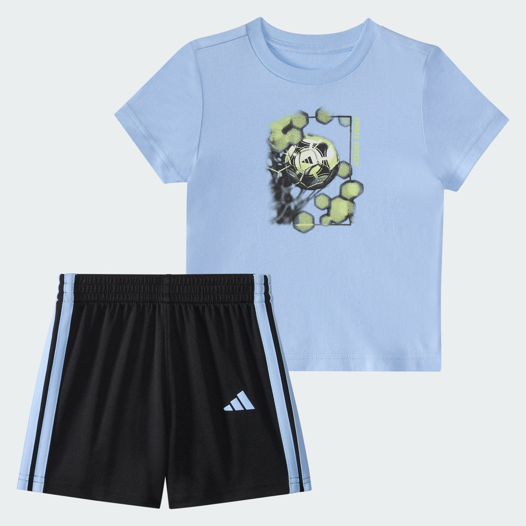 adidas Kids' Two-piece Short Sleeve Graphic Cotton Tee And 3