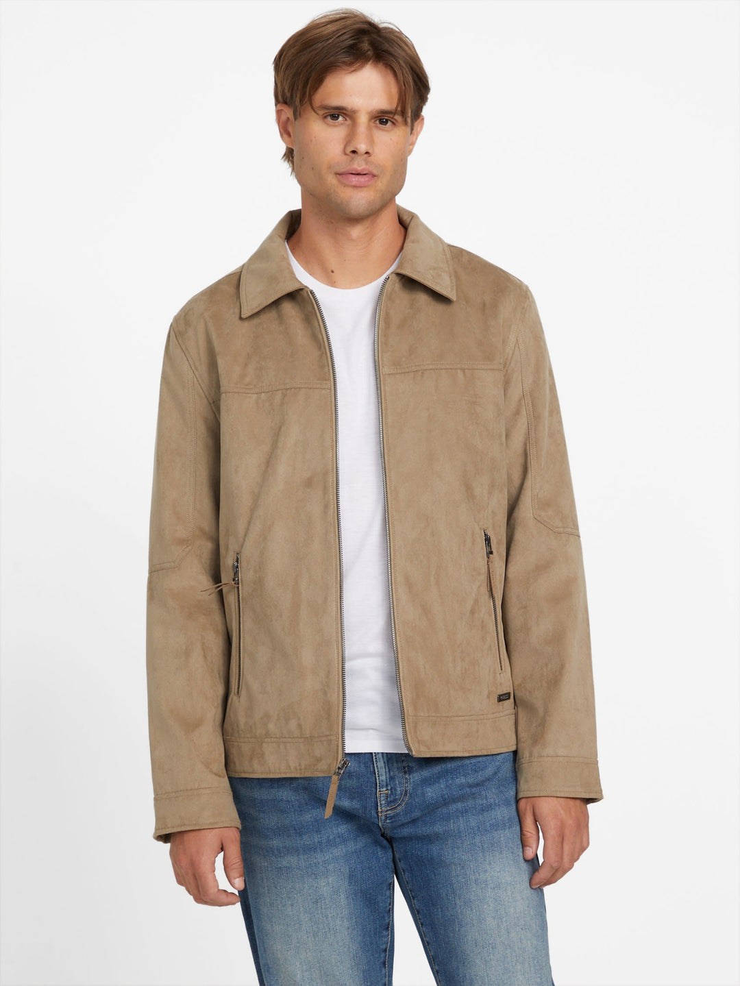 Guess Factory Ricard Faux-Suede Jacket | ShopSimon
