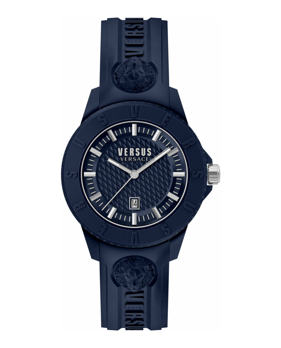 NWT Versace Versus Tokyo R Silicone Midnight Blue Silicone Watch with Case New Versace Versus Men main image 4