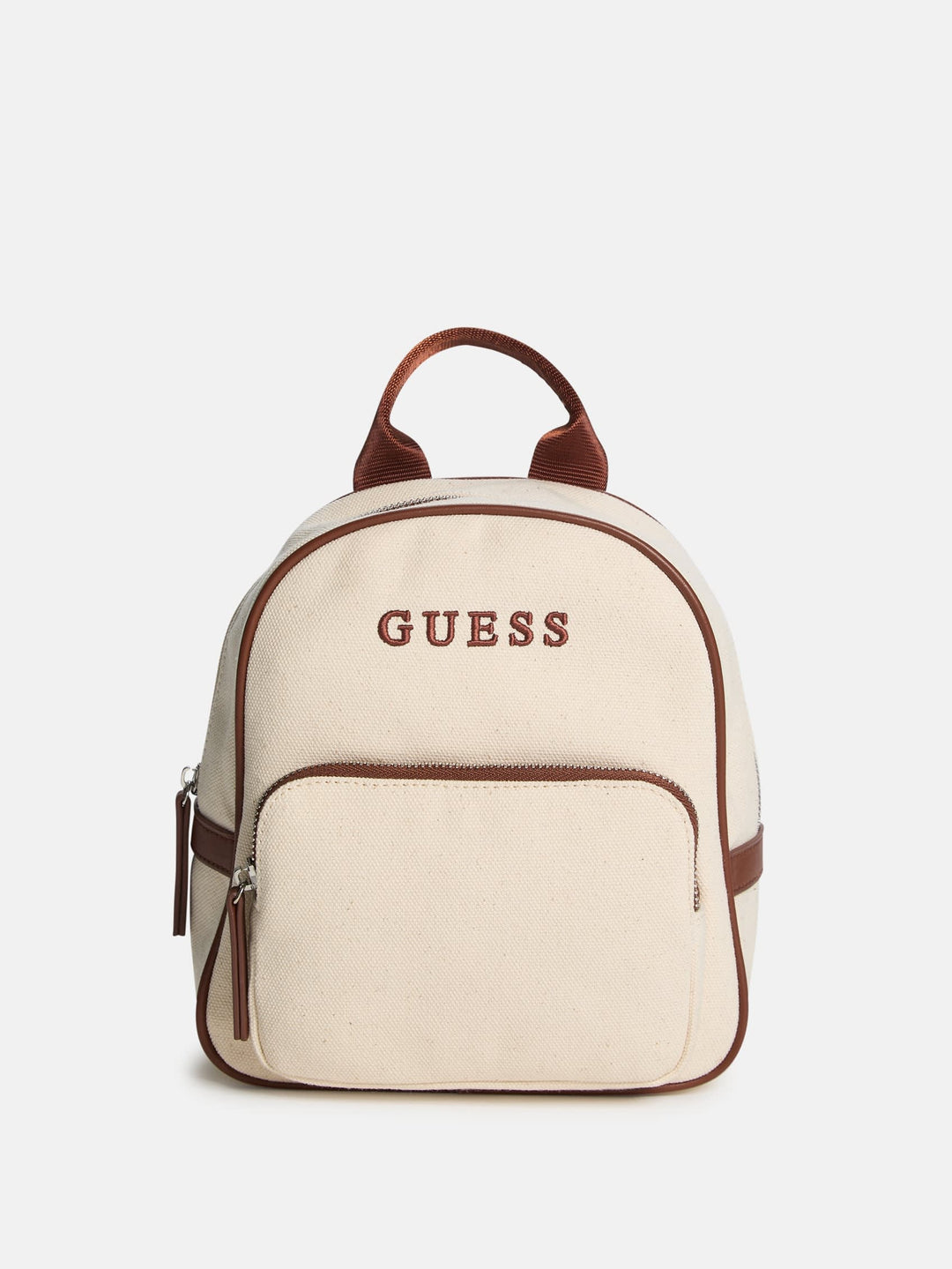 guess kacee mini logo backpack Wrangler Black Cow Print Convertible Leather zippered pockets Tas Guess Factory Mini Backpack