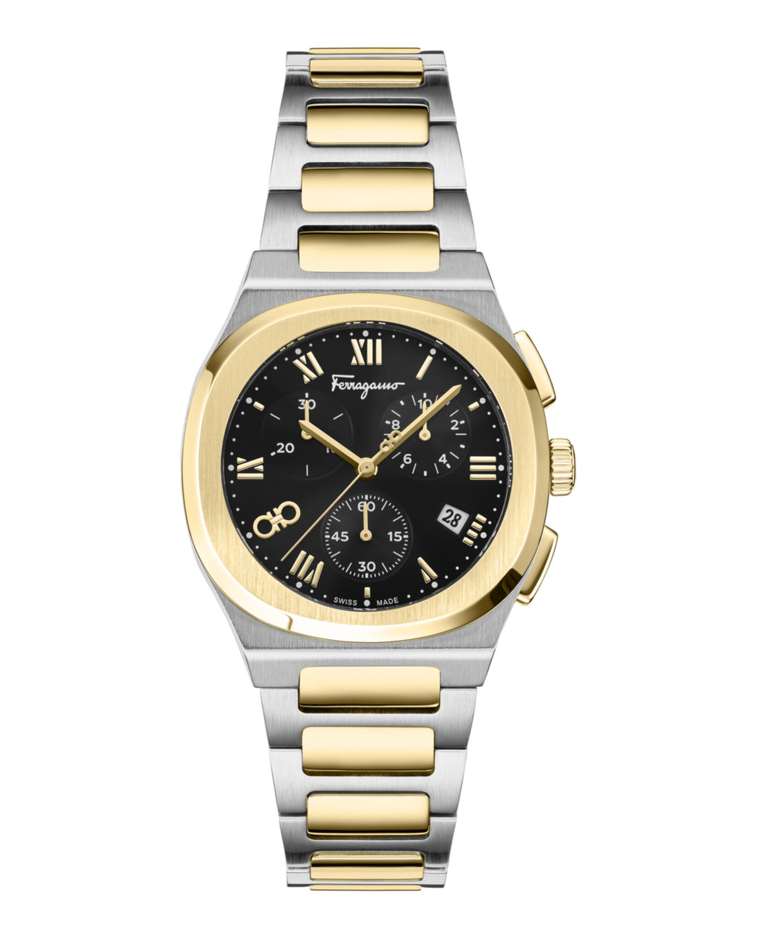Salvatore Ferragamo Ferragamo Elliptical Chronograph Watch | ShopSimon