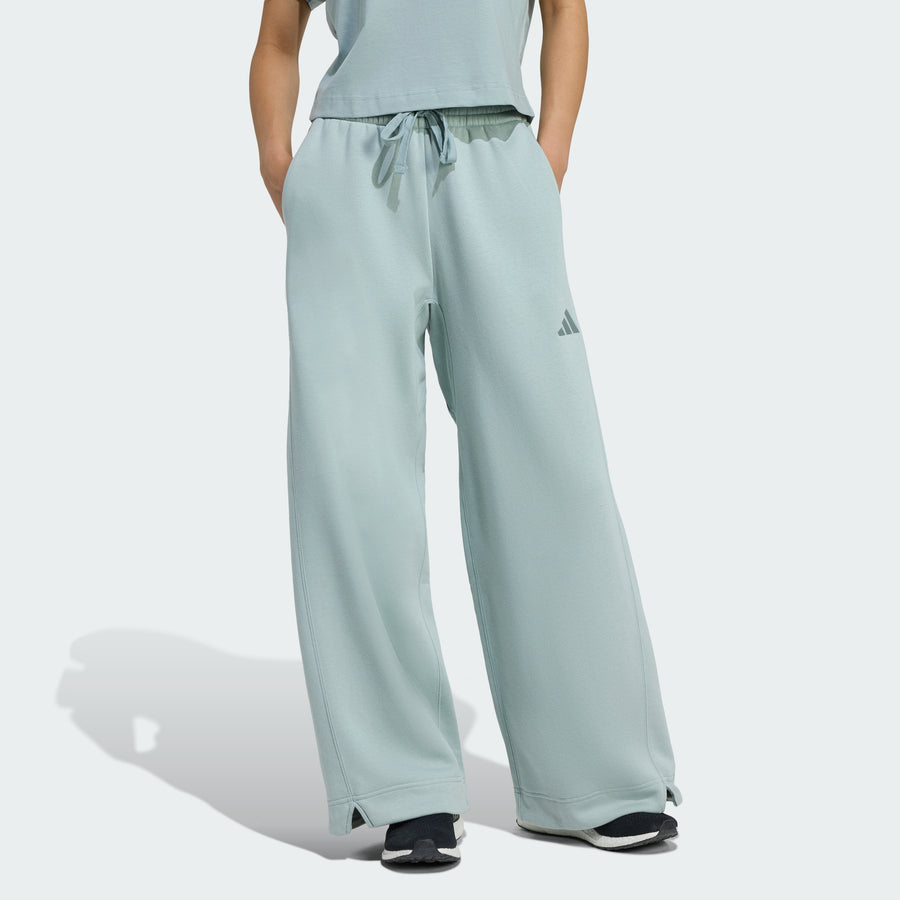 adidas Women's All Szn Fleece Loose Wide Leg Pants only