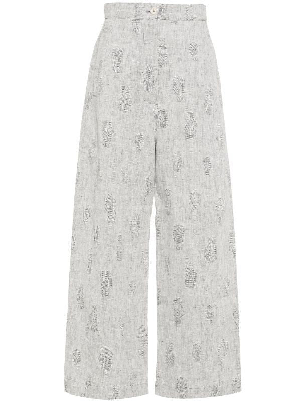 パンツ Henrik Vibskov High-Waisted Wide-Leg Pants With Textured Henrik Vibskov High-Waisted Wide-Leg Pants With Textured