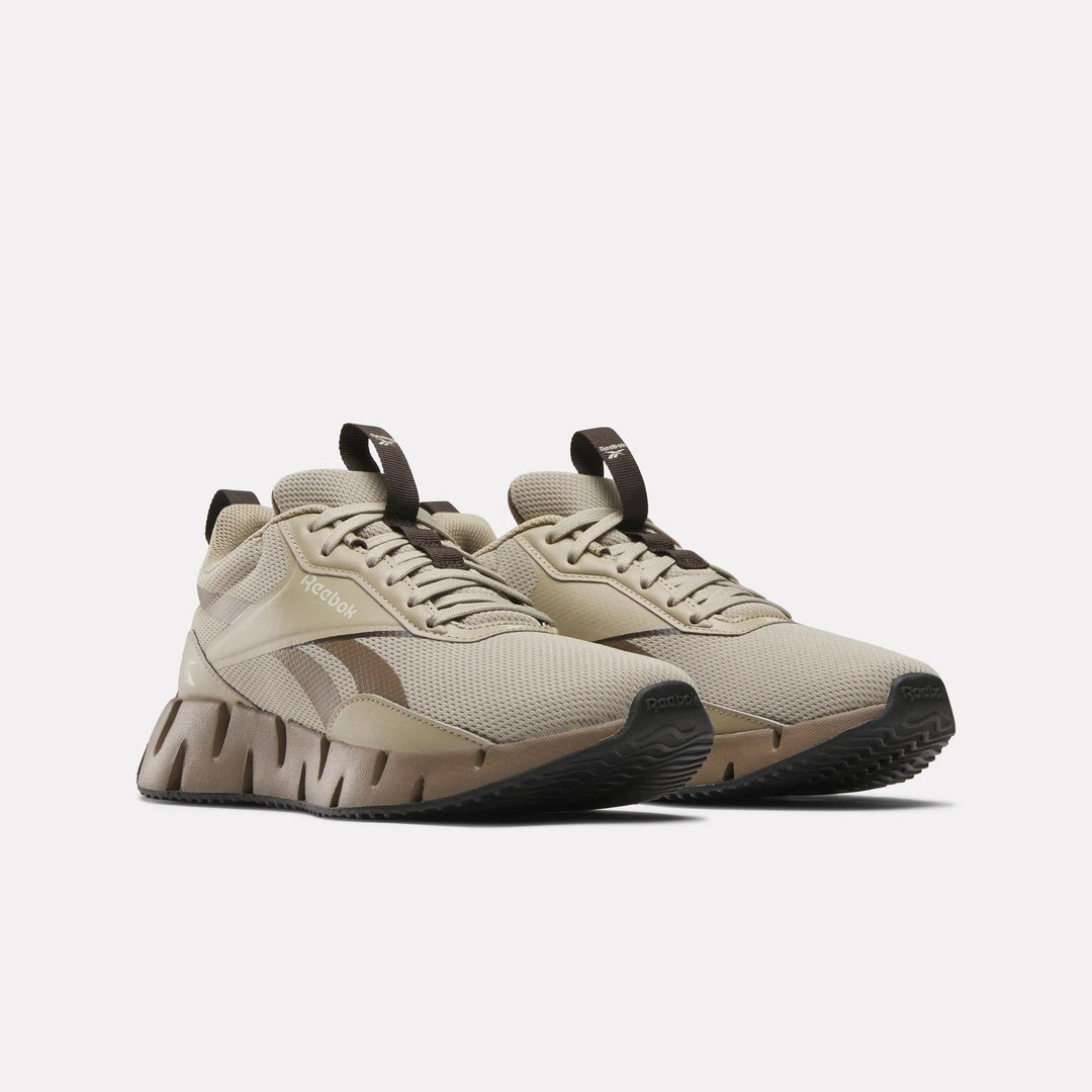 Lace Up Running Shoes Reebok Men Brown Reebok Zig Dynamica STR - Main Image