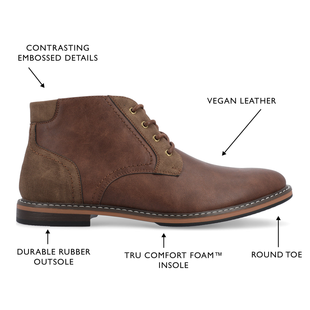 Vance Co. Franco Wide Width Plain Toe Chukka Boot | ShopSimon display picture 3