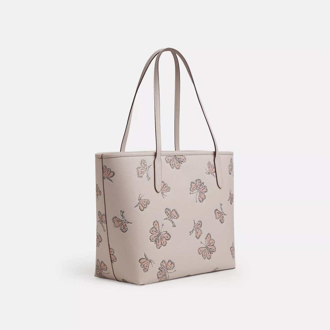 Coach Outlet City Tote Bag With Butterfly Print | ShopSimon