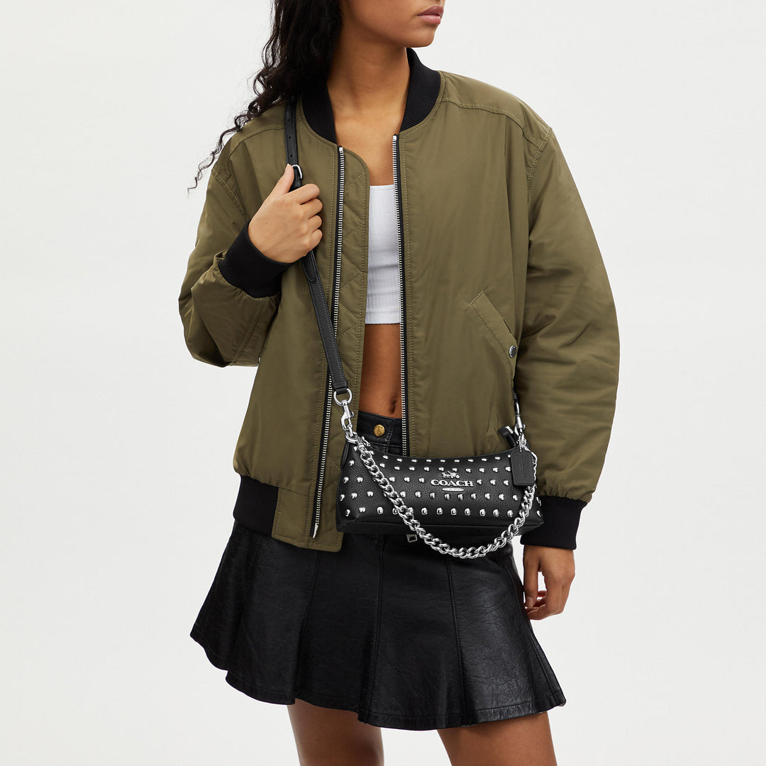 coach cassidy backpack with rivets Coach Outlet Charlotte Shoulder Bag With Rivets