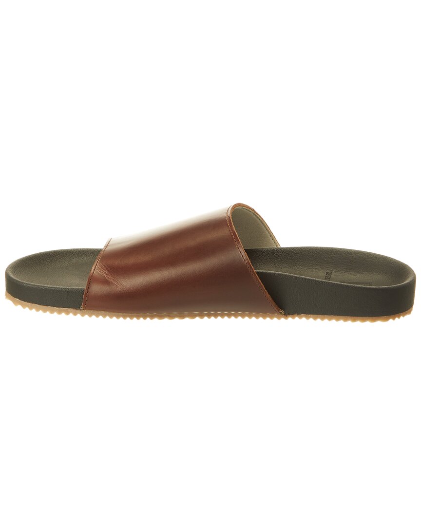 M By Bruno Magli Arthur Leather Slide, Brown Fina Single Band Sandal – Bruno Magli main image 2
