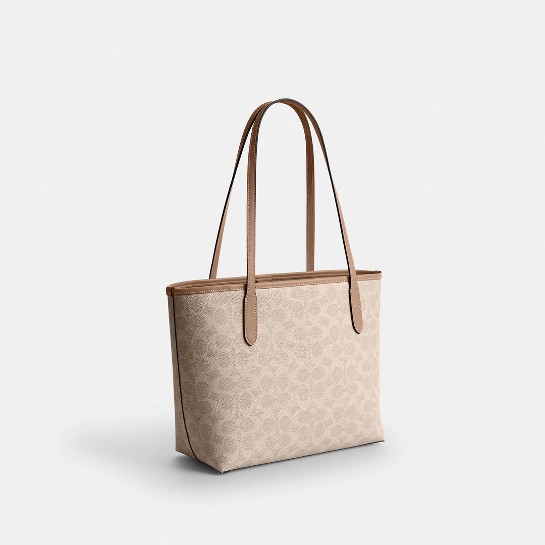 Coach Outlet Medium City Tote Bag In Signature Canvas | ShopSimon