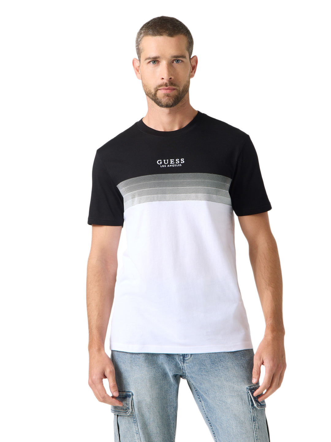 Guess Factory Rami Color-Blocked Tee | ShopSimon