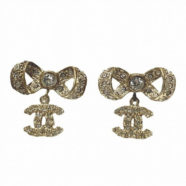 Chanel Metal Stud Earrings (pre-owned) 