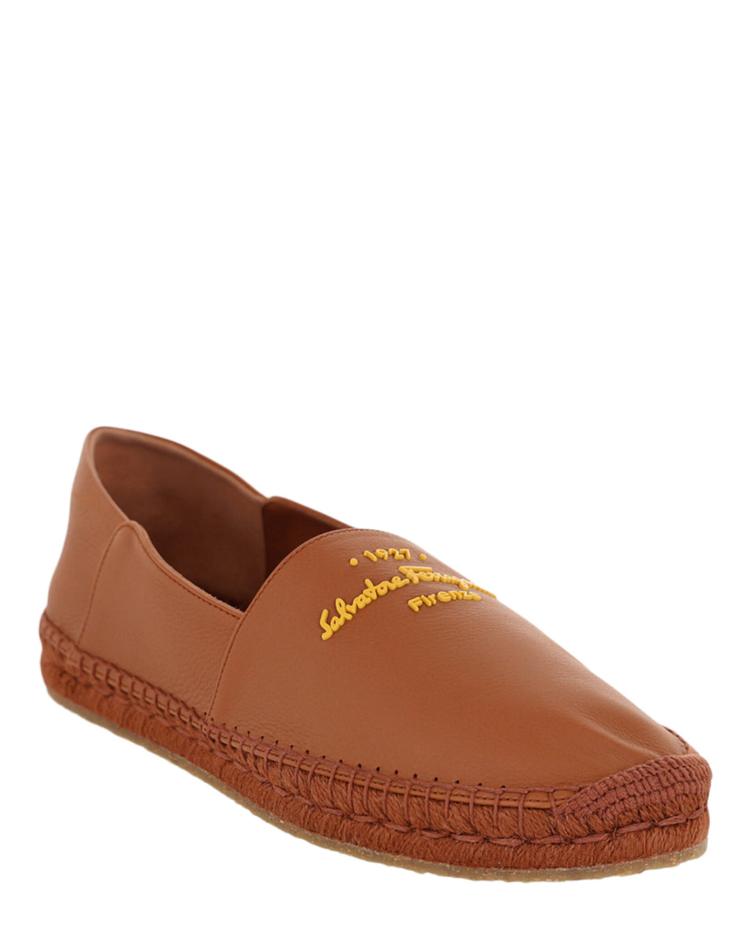 Salvatore Ferragamo Gus Leather Espadrilles | ShopSimon display picture 3
