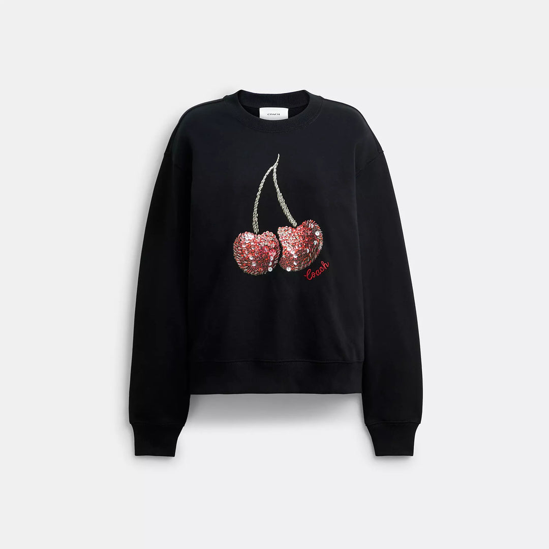 Coach Outlet Cherry Crewneck Sweatshirt | ShopSimon