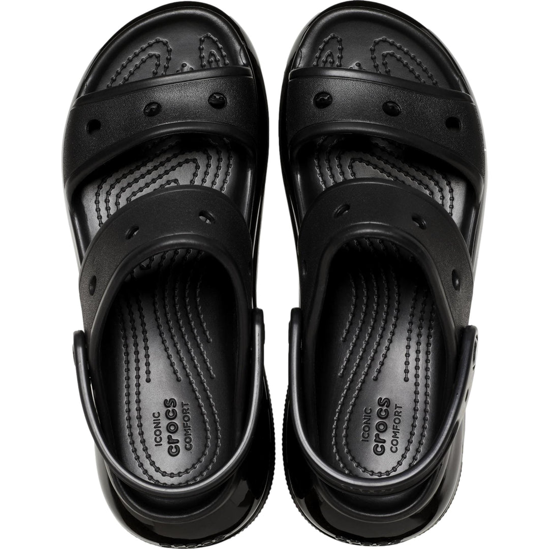 Crocs Men's Classic Mega Crush Sandal Black 207989 | ShopSimon