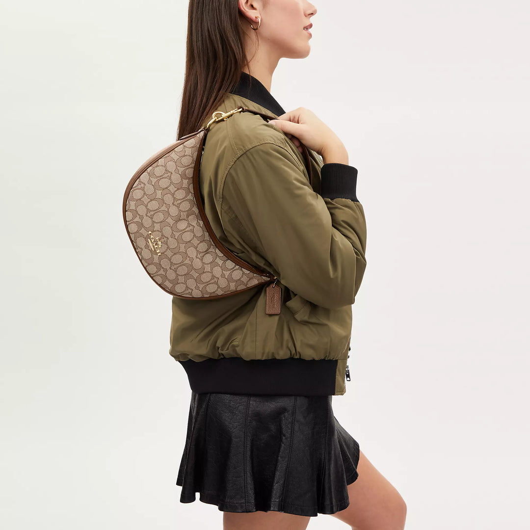 Coach Outlet Aria Shoulder Bag In Signature Jacquard | ShopSimon