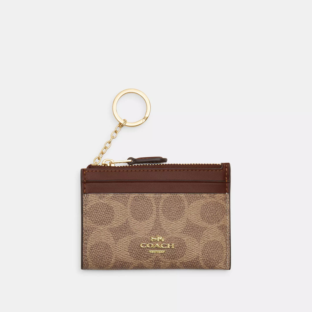 Coach Outlet Mini Skinny Id Case In Signature Canvas | ShopSimon