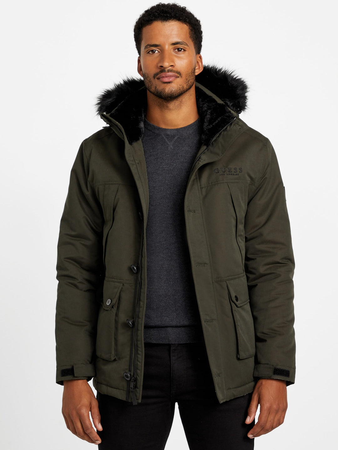 Guess Factory Eco Manuel Parka | ShopSimon