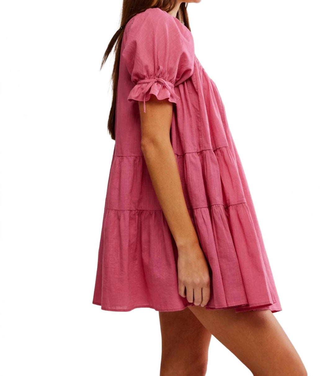 Free People Sandy Shores Babydoll Dress In Soothing Petal | ShopSimon