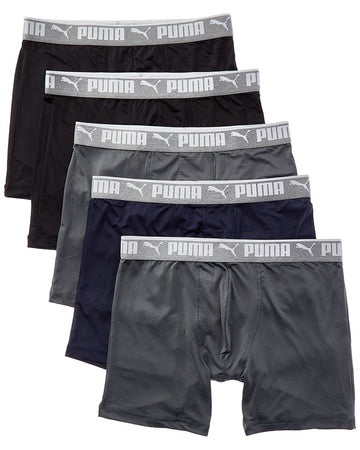 Set of 5 Puma Moisture Wicking Mesh Boxer Brief only $19.98
