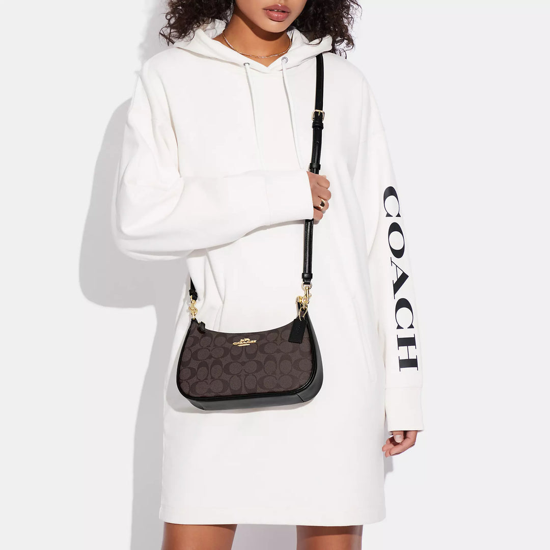Coach Outlet Teri Shoulder Bag In Signature Canvas | ShopSimon