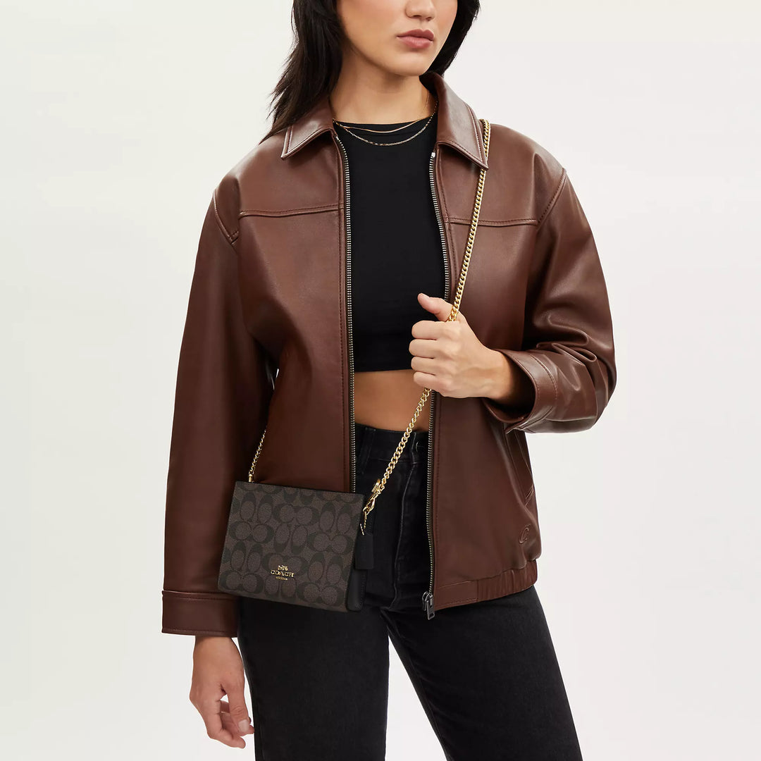 Coach Outlet Slim Crossbody In Signature Canvas | ShopSimon