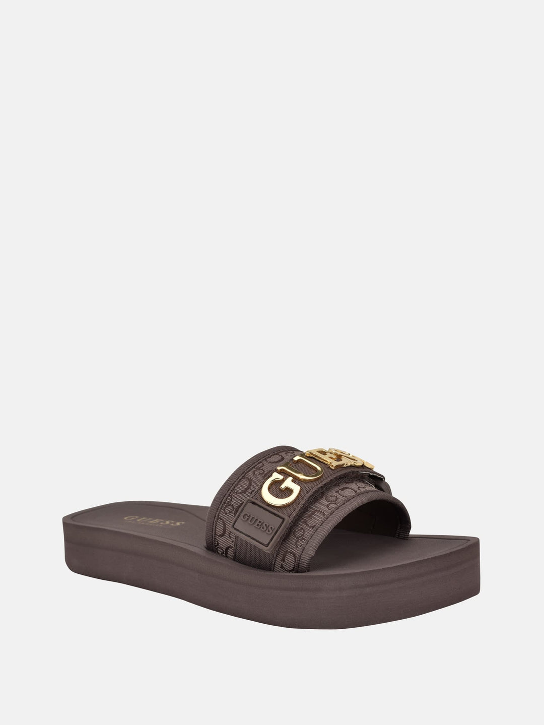 Flat Sandals Guess Slippers Womens Guess Factory Peers Logo Slide