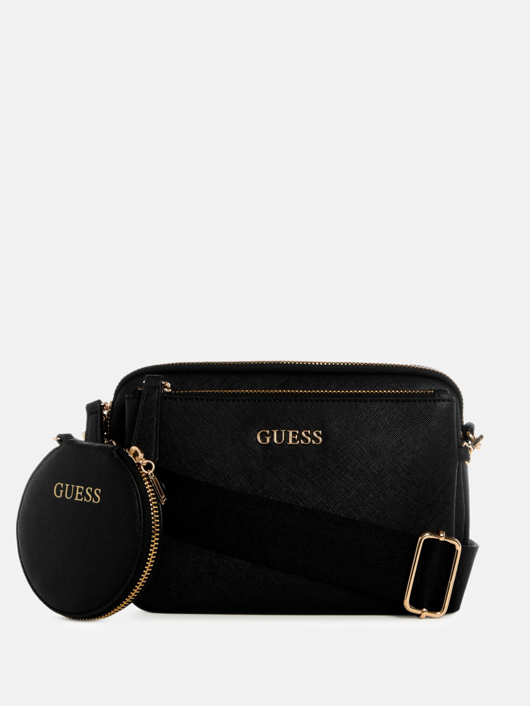 Guess Factory Aengus Dual-Zip Mini Crossbody | ShopSimon