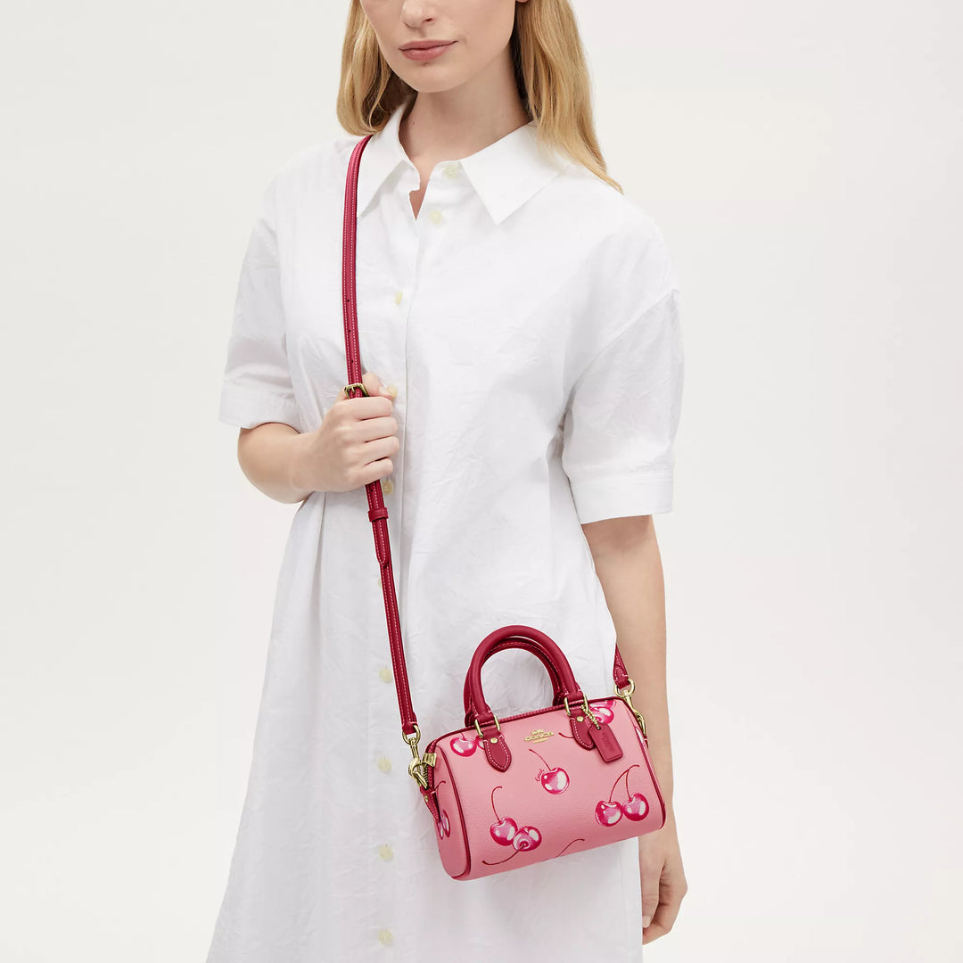 Coach Outlet Mini Rowan Crossbody With Cherry Print | ShopSimon