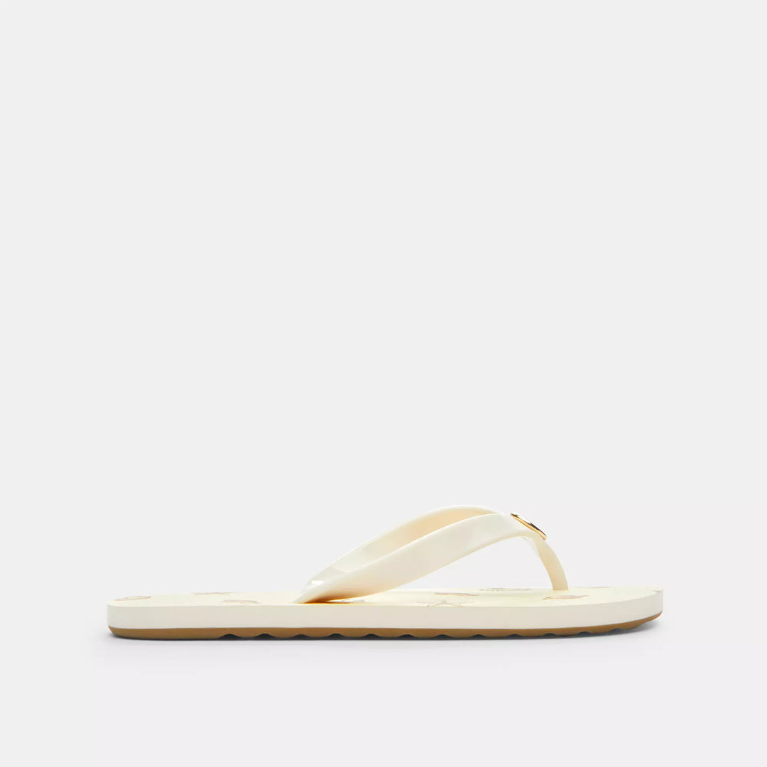 Coach Outlet Zayn Flip Flop With Shell Print | ShopSimon