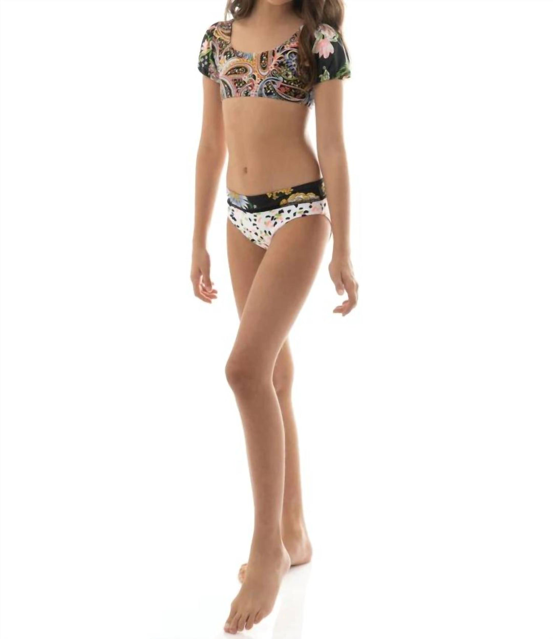 MAAJI Girls Nights Bikini Set In Black Bouquet ShopSimon