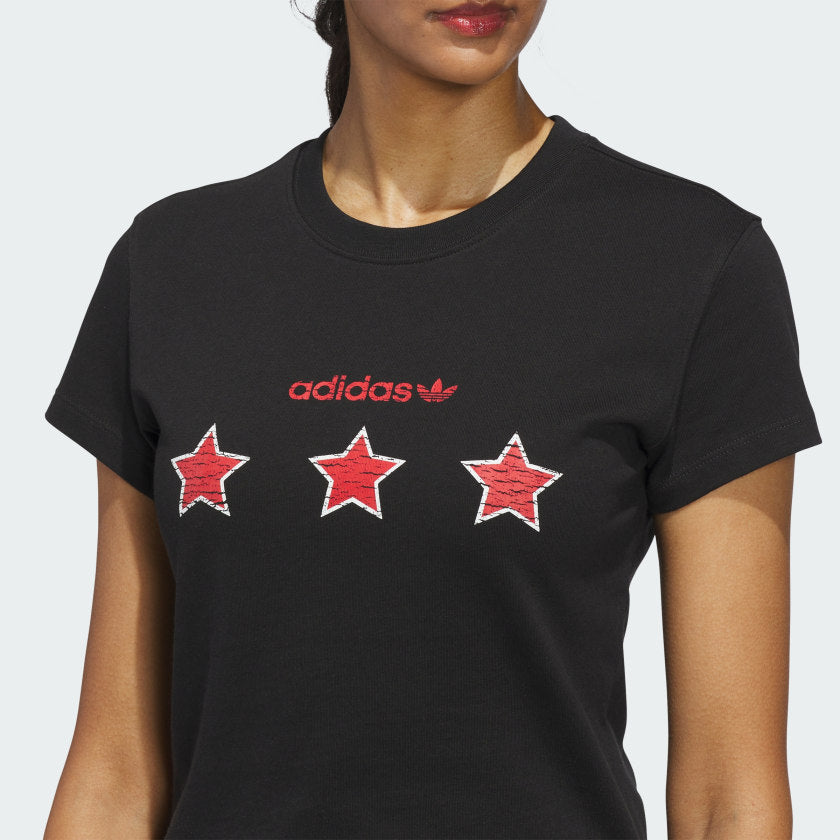 トップス ARCHIVE LIFE WORLD WIDE T adidas Women's Archive Graphic Slim Tee | ShopSimon