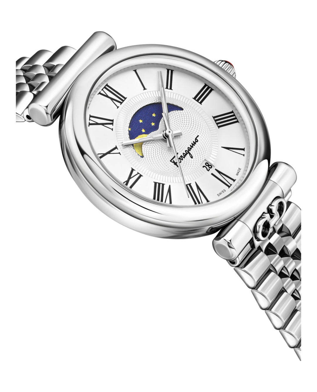 【FERRAGAMO】Ora ムーンフェイズ シリコンベルト ウォッチ 40mm FERRAGAMO Ora Moonphase Silicone Strap Watch, 40mm