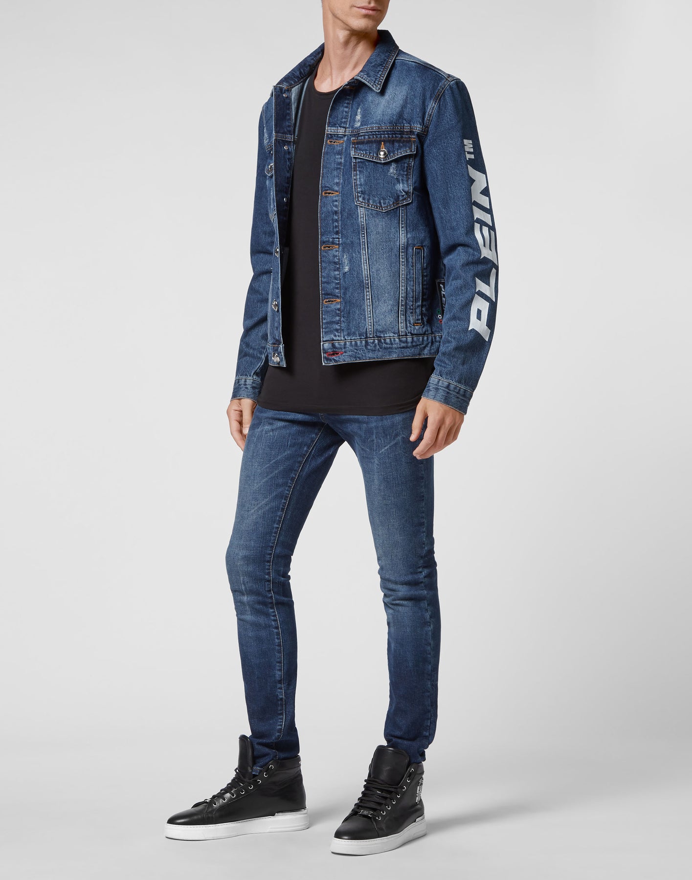 PHILIPP PLEIN Denim Jacket | ShopSimon