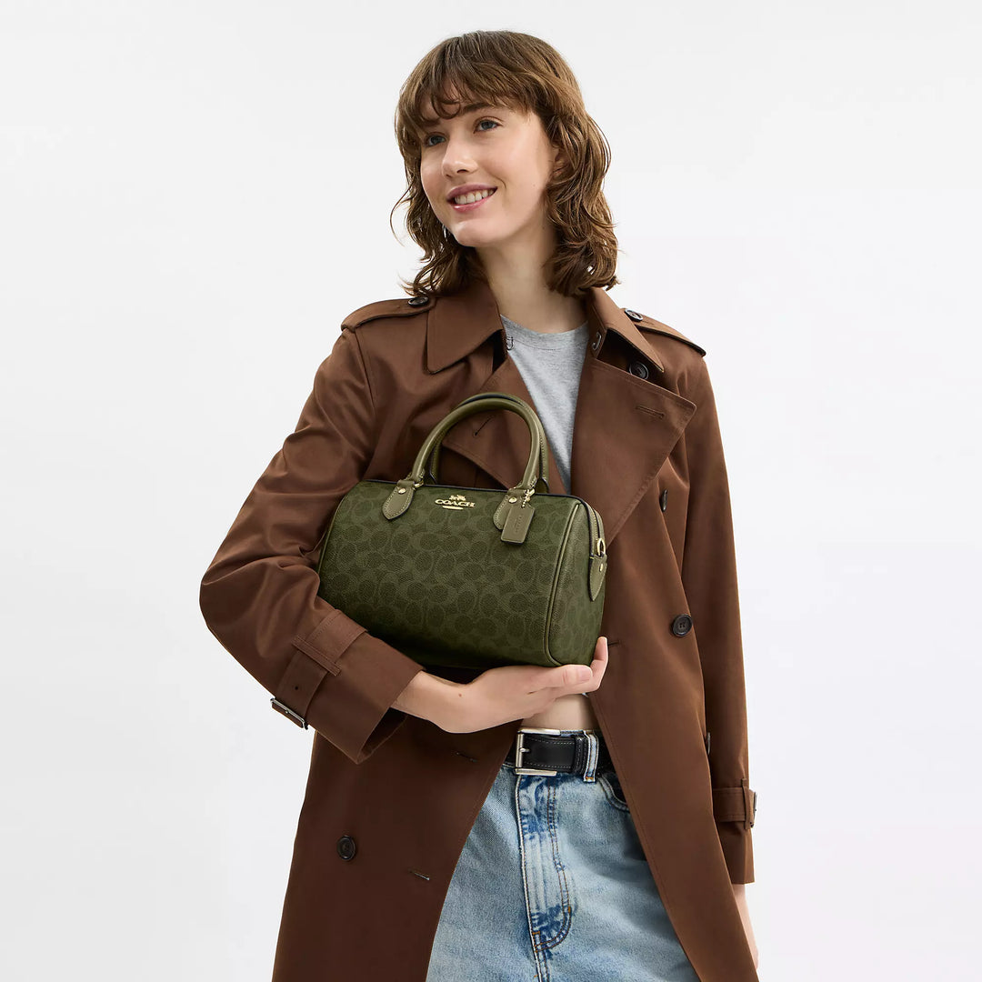 Coach Outlet Rowan Satchel Bag In Signature Canvas | ShopSimon
