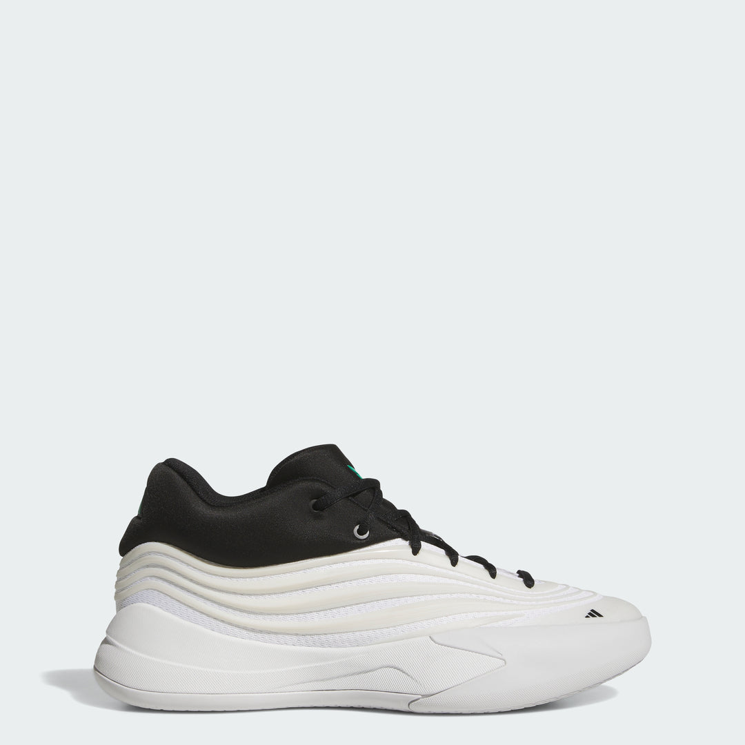 adidas Men's Dame x Basketball Shoes, Zero Metallic/Core Black/Court Green / 13
