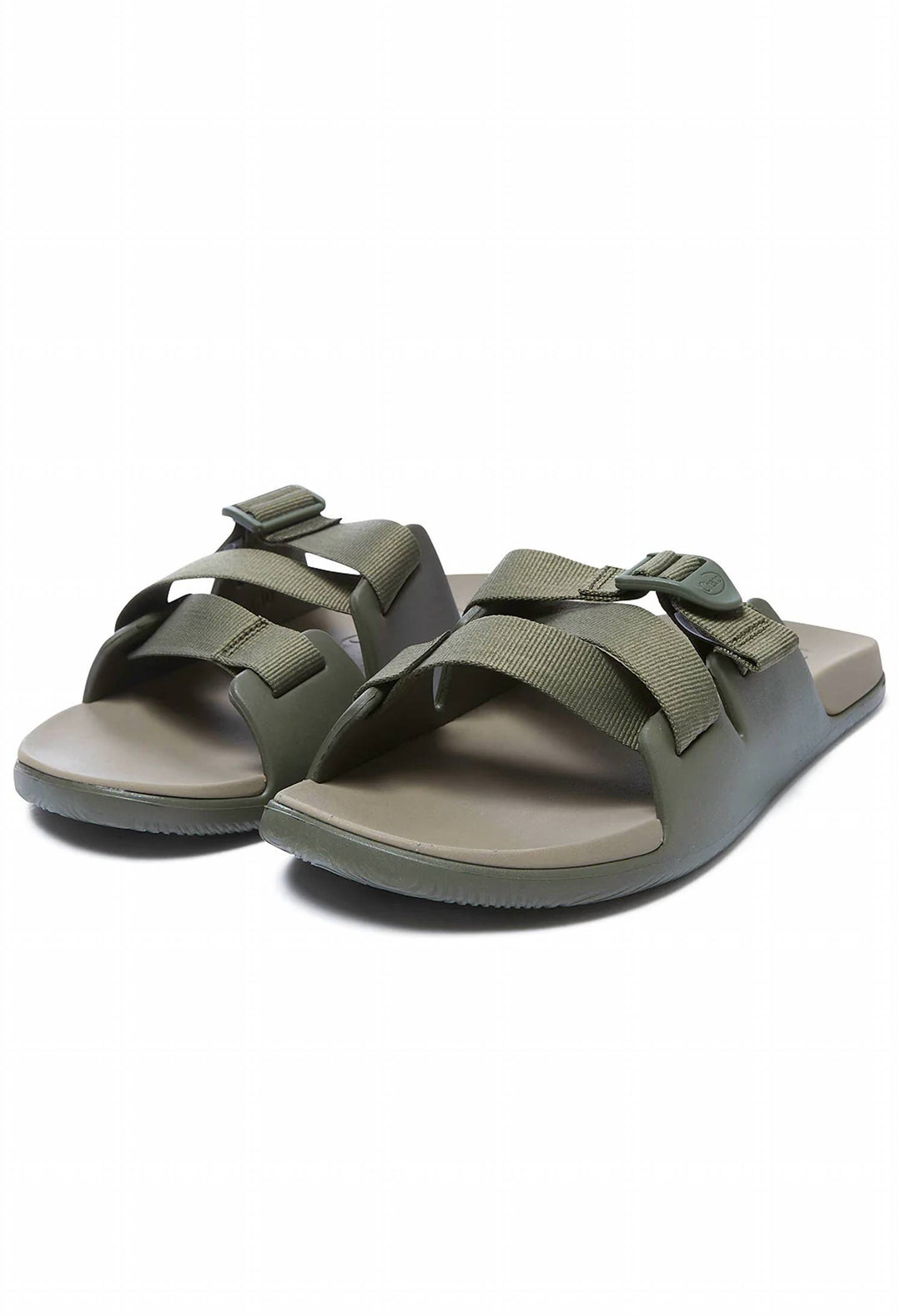 Chaco Men’s Chillos Slip On Slides Sandals Size 14 Fossil Green NEW Mens Green Chaco Chillos Slide Sandal 9 workout recovery  main image 4