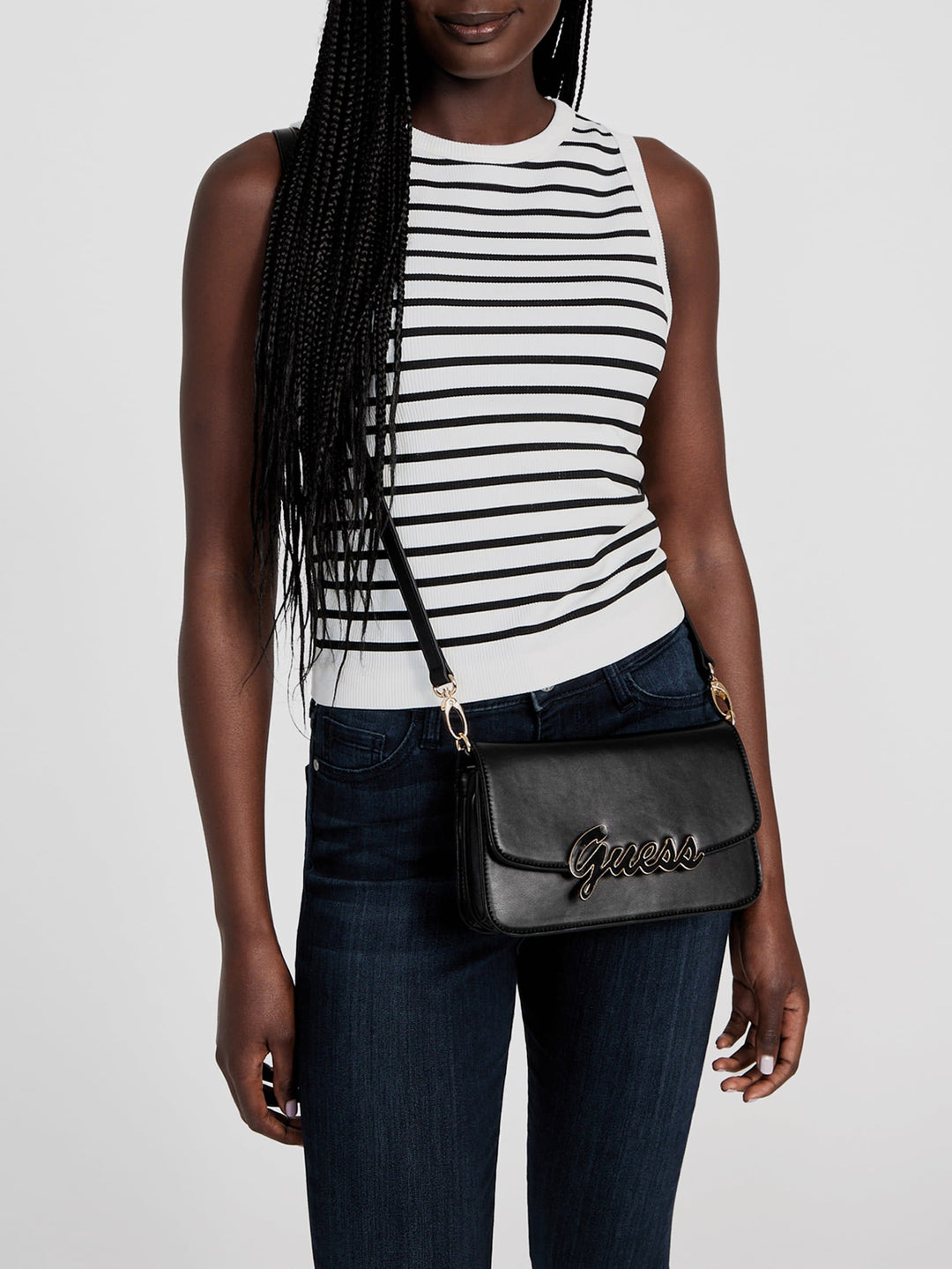 Guess Factory Abeille Fold-Over Crossbody | ShopSimon