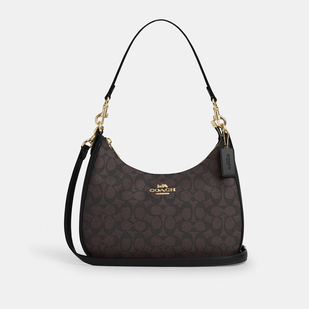 Coach Outlet Teri Hobo Bag In Signature Canvas | ShopSimon