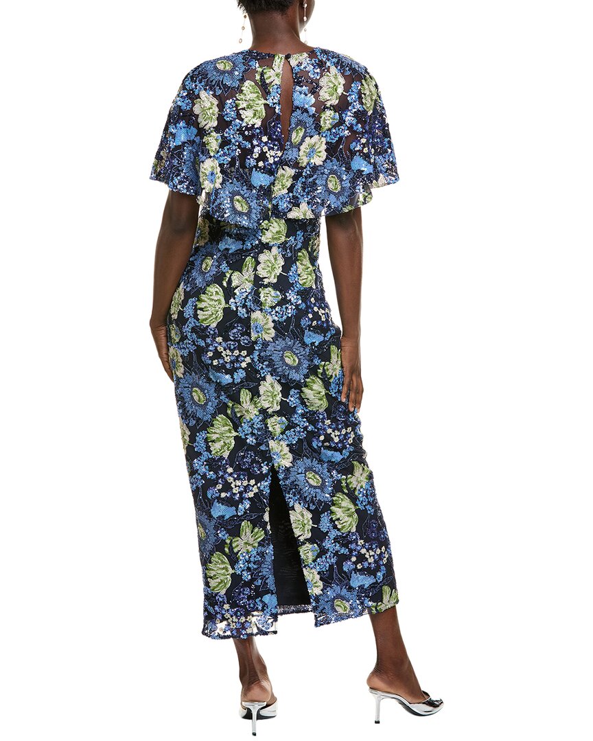 Lela Rose Sequin Embroidered Column Gown