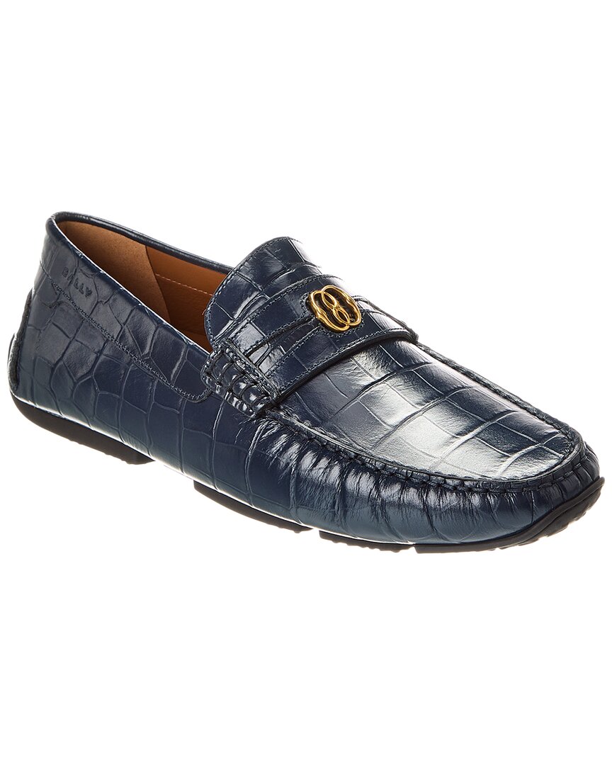 Bally Paklys Croc-embossed Leather Loafer ShopSimon